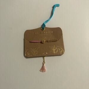 Shiraleah jewelry - Anthropologie - Mala String Chain bracelet - pink skull NEW